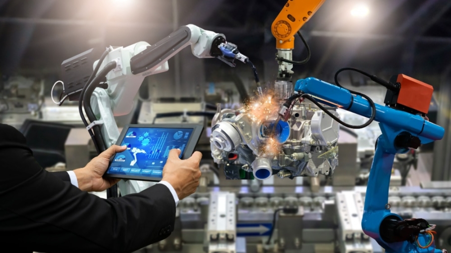 Integrasi program dengan robot industri