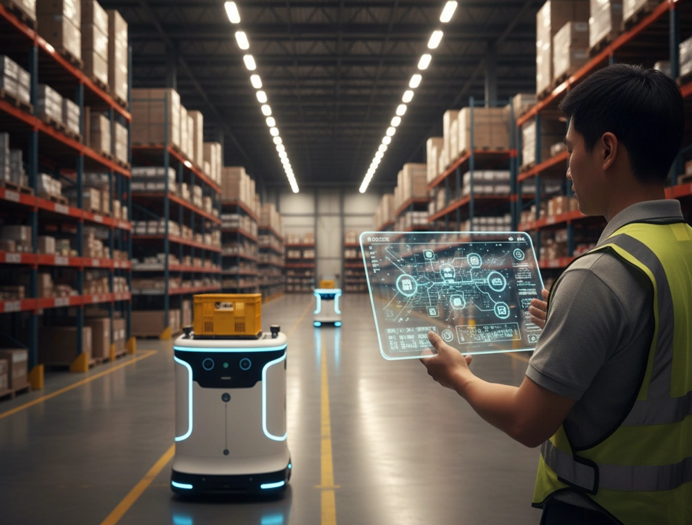 Alur komunikasi robot AMR