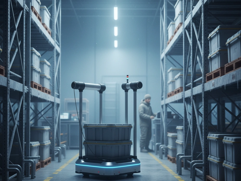 Operasional AMR di area suhu dingin