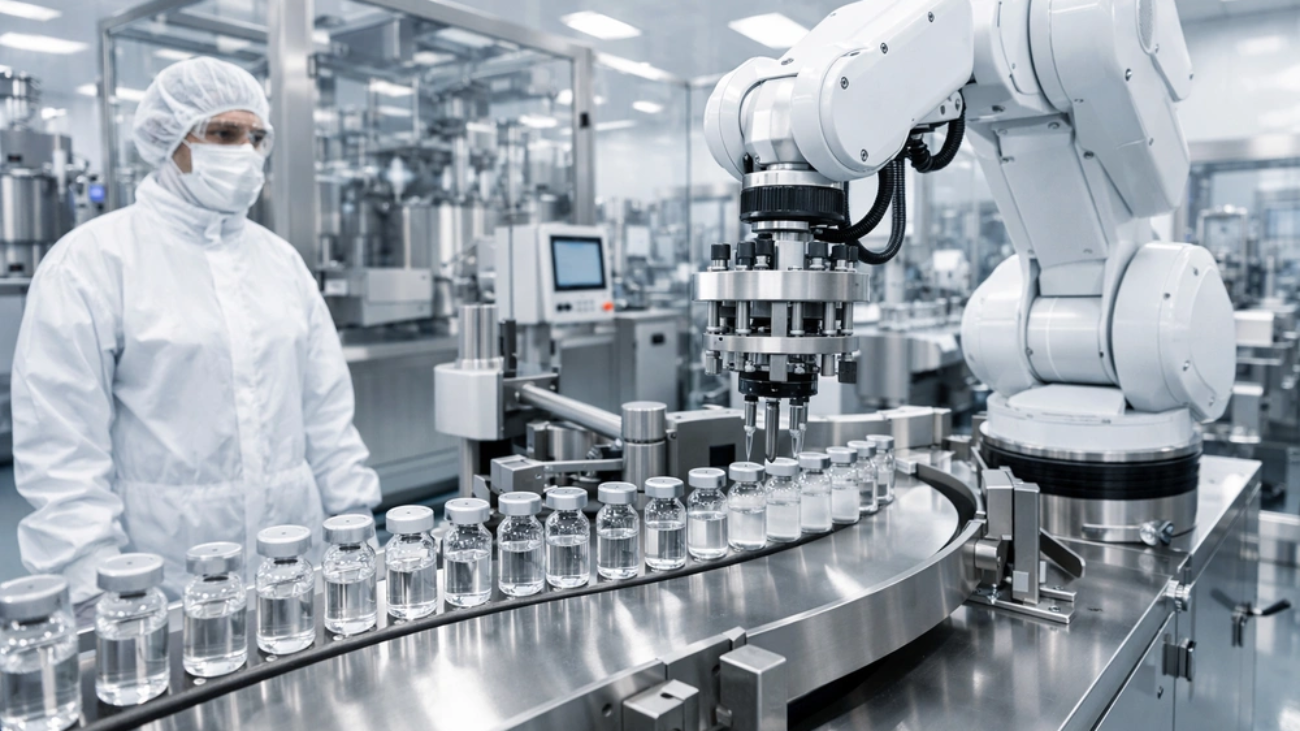 Robot industri farmasi