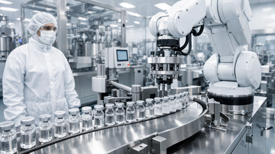 Robot industri farmasi