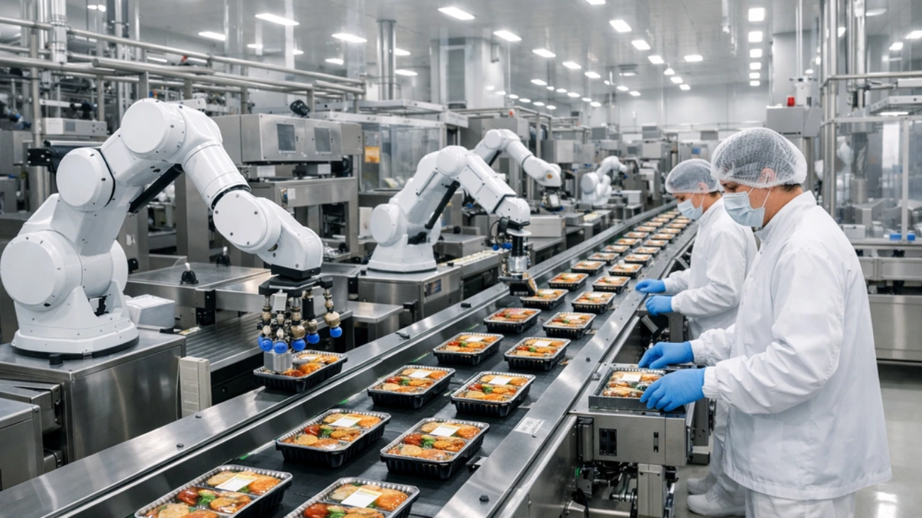 Robot industri makanan