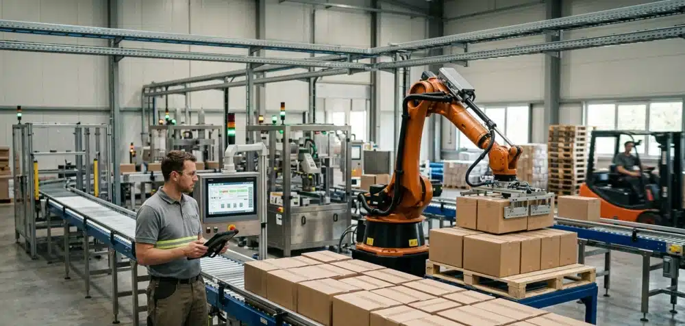 Packing menggunakan robot