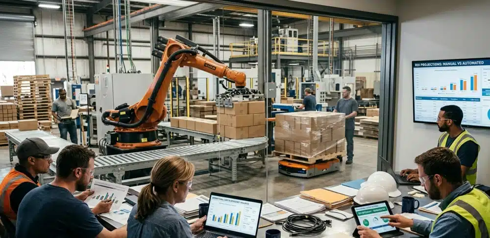 Performa robot palletizing