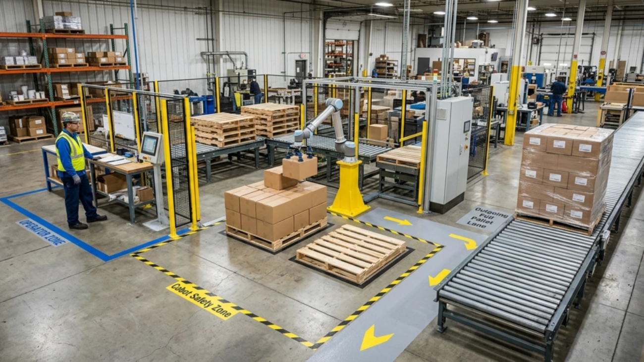 Area pallet JAKA Palletizing