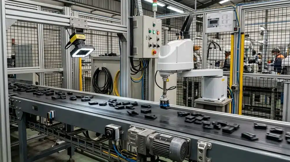 Uji sampel dengan robot